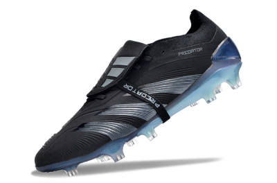 Adidas Predator Elite Foldover Tongue FG Firm Ground Soccer Cleats - Black/Silver/Jade