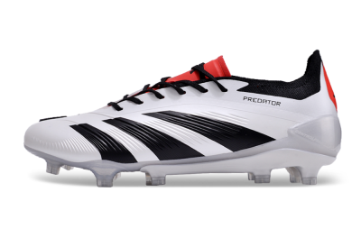 Adidas Predator Accuracy 2024 FG Firm Ground Soccer Cleats - White/Black/Red