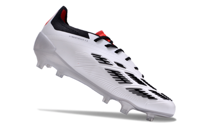 Adidas Predator Accuracy 2024 FG Firm Ground Soccer Cleats - White/Black/Red
