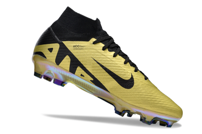 Nike Air Zoom Mercurial Superfly 9 Elite FG Firm Ground Soccer Cleats - Gold/Black