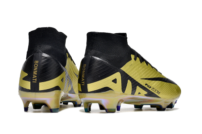 Nike Air Zoom Mercurial Superfly 9 Elite FG Firm Ground Soccer Cleats - Gold/Black