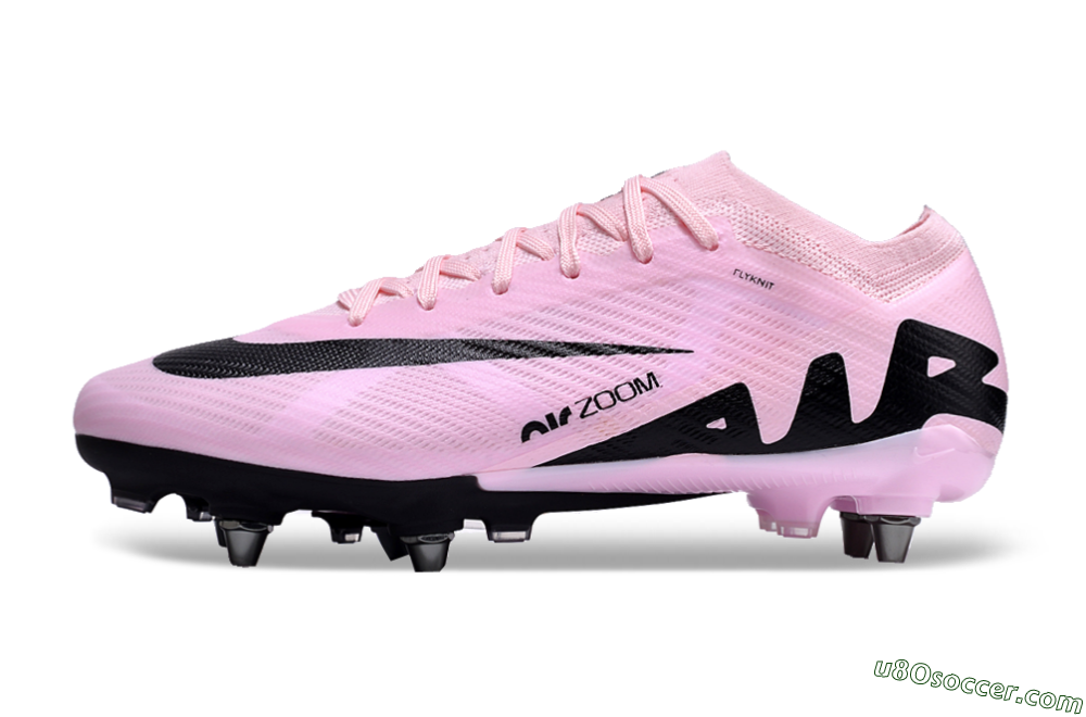 Nike Air Zoom Mercurial Vapor 15 Elite Pro SG Soft Ground Soccer Cleats - Pink/Black 2