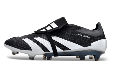 Adidas Predator Elite Foldover Tongue FG Firm Ground Soccer Cleats - Black/White