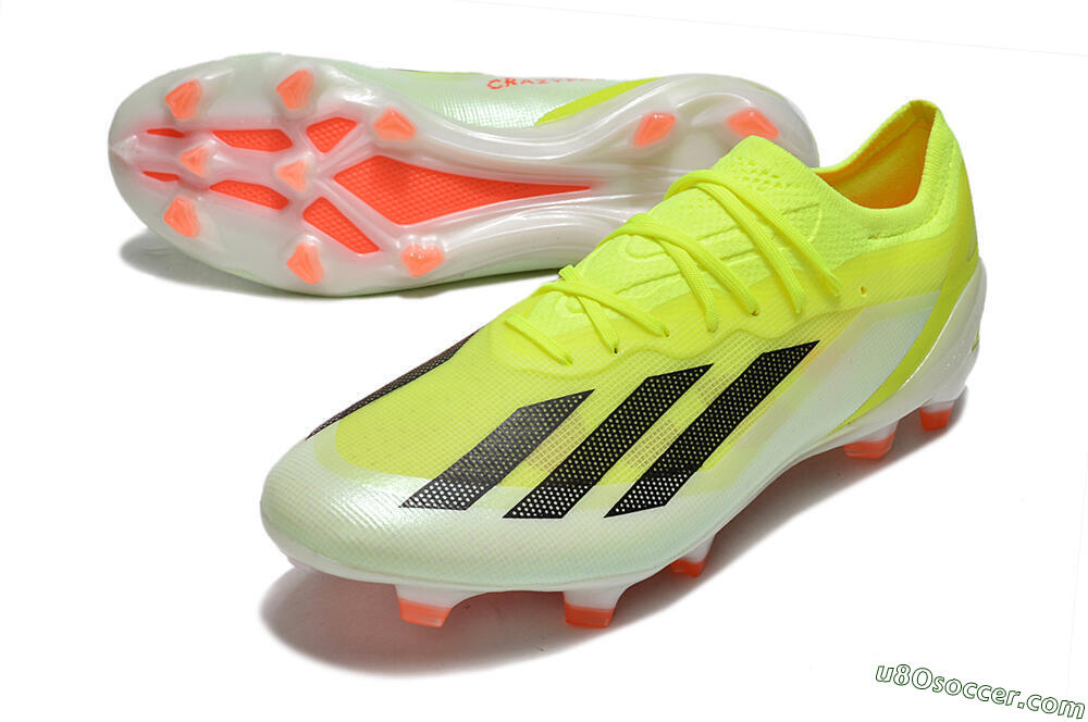 Adidas X Crazyfast.1 FG Firm Ground Soccer Cleats - Yellow/Black/Orange 3