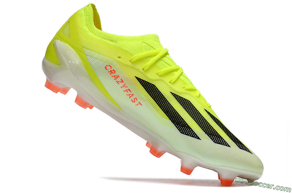 Adidas X Crazyfast.1 FG Firm Ground Soccer Cleats - Yellow/Black/Orange 4