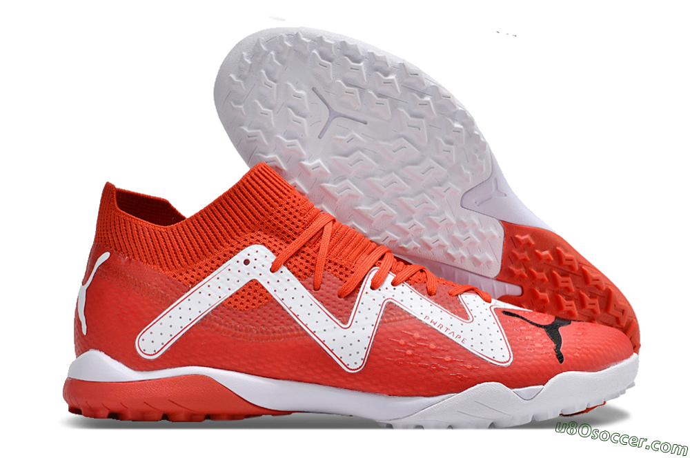Puma Future Ultimate TF Artificial Turf Soccer Shoes - Red/White/Black 1