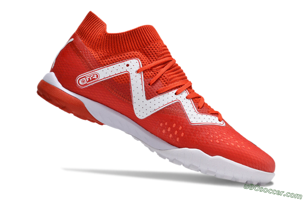 Puma Future Ultimate TF Artificial Turf Soccer Shoes - Red/White/Black 4