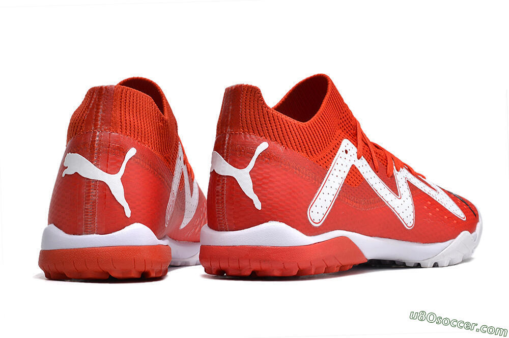 Puma Future Ultimate TF Artificial Turf Soccer Shoes - Red/White/Black 6
