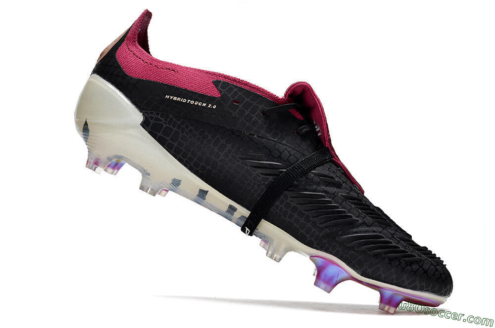 Adidas Predator Accuracy+ FG Firm Ground Soccer Cleats - Black/White/Purple 4