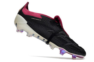 Adidas Predator Accuracy+ FG Firm Ground Soccer Cleats - Black/White/Purple