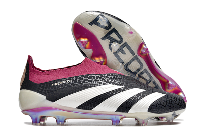 Adidas Predator Accuracy+ FG Firm Ground Soccer Cleats - Black/White/Pink