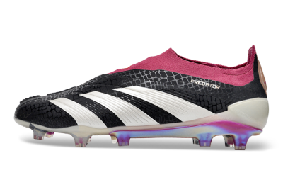 Adidas Predator Accuracy+ FG Firm Ground Soccer Cleats - Black/White/Pink