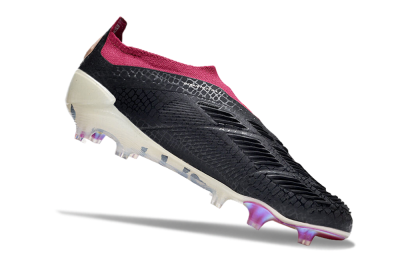Adidas Predator Accuracy+ FG Firm Ground Soccer Cleats - Black/White/Pink