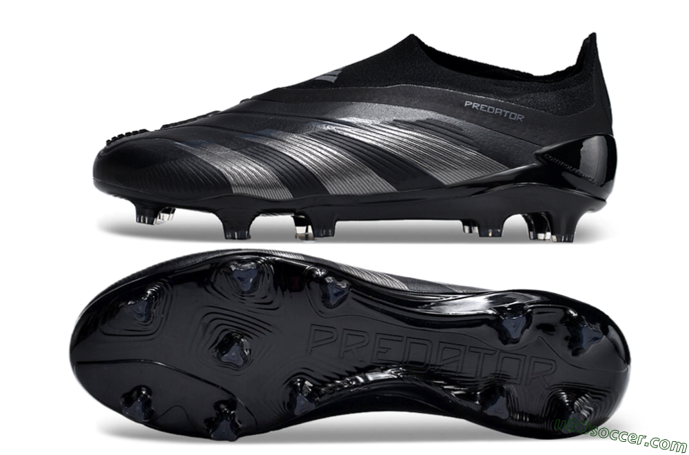 Adidas Predator Accuracy+ FG Firm Ground Soccer Cleats - Black/Dark Blue 0
