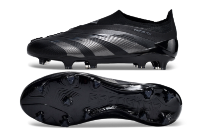 Adidas Predator Accuracy+ FG Firm Ground Soccer Cleats - Black/Dark Blue