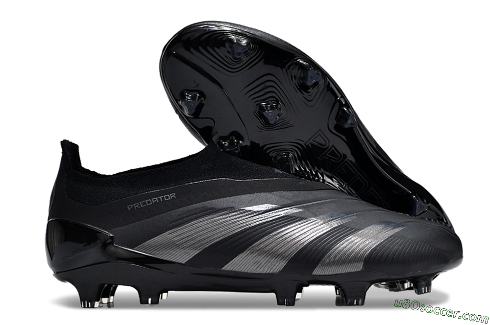Adidas Predator Accuracy+ FG Firm Ground Soccer Cleats - Black/Dark Blue 1