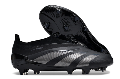 Adidas Predator Accuracy+ FG Firm Ground Soccer Cleats - Black/Dark Blue