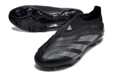 Adidas Predator Accuracy+ FG Firm Ground Soccer Cleats - Black/Dark Blue