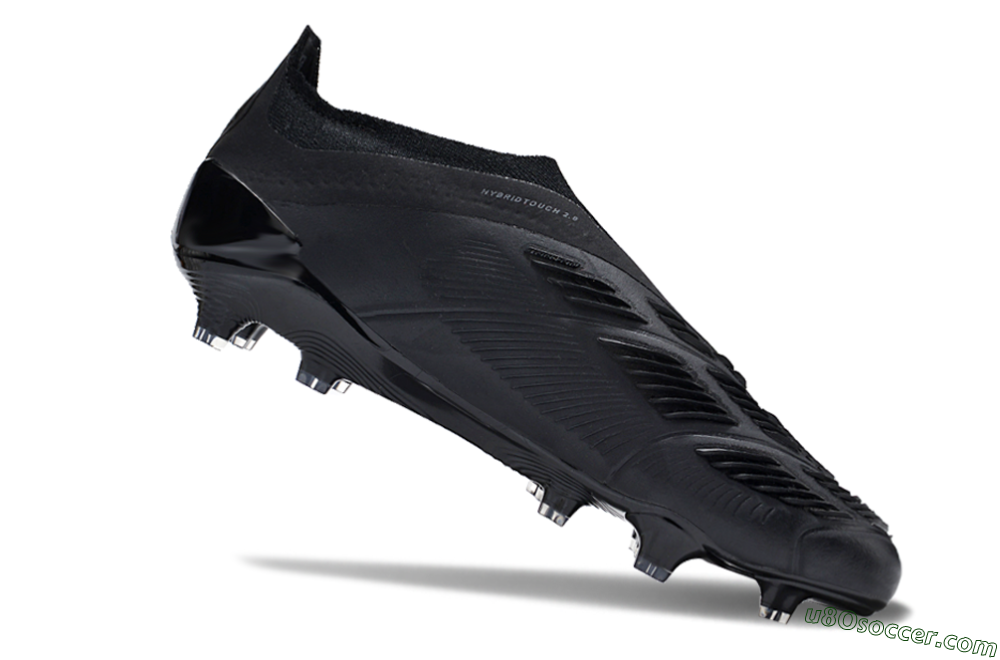 Adidas Predator Accuracy+ FG Firm Ground Soccer Cleats - Black/Dark Blue 4