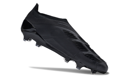 Adidas Predator Accuracy+ FG Firm Ground Soccer Cleats - Black/Dark Blue