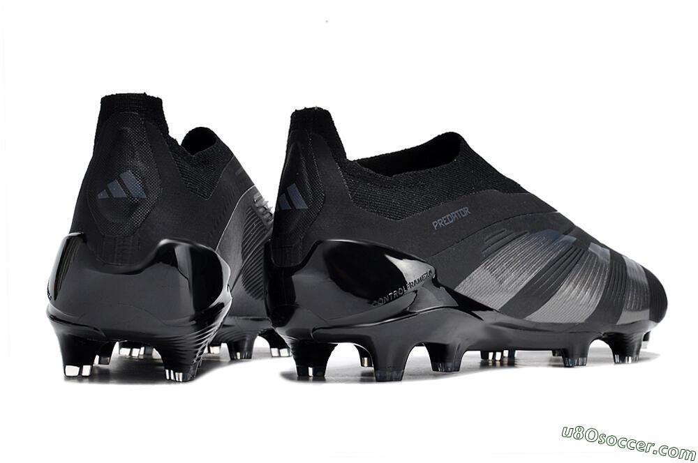 Adidas Predator Accuracy+ FG Firm Ground Soccer Cleats - Black/Dark Blue 6