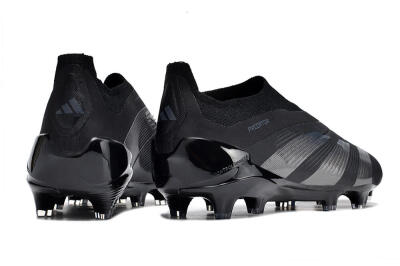 Adidas Predator Accuracy+ FG Firm Ground Soccer Cleats - Black/Dark Blue