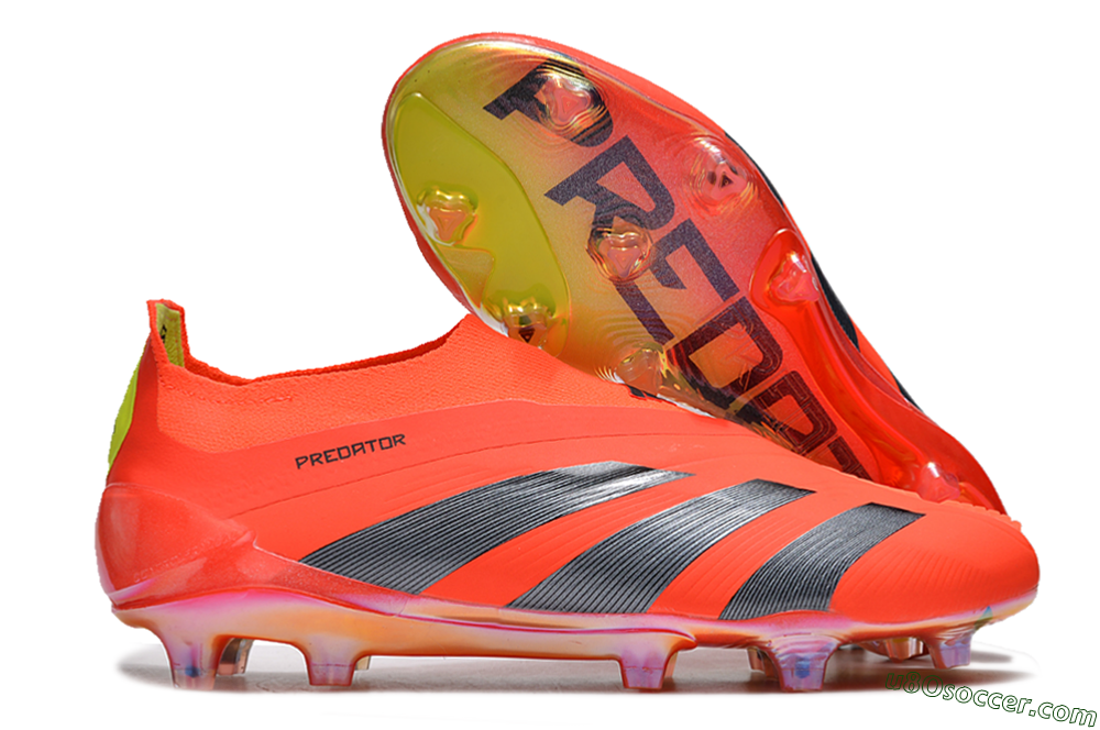 Adidas Predator Accuracy+ FG Firm Ground Soccer Cleats - Red/Black/Blue 1