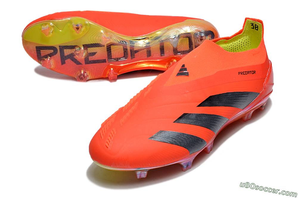 Adidas Predator Accuracy+ FG Firm Ground Soccer Cleats - Red/Black/Blue 3