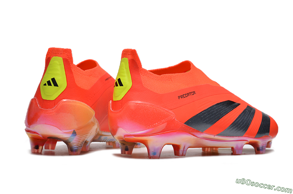 Adidas Predator Accuracy+ FG Firm Ground Soccer Cleats - Red/Black/Blue 6