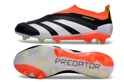 Adidas Predator Accuracy+ FG Firm Ground Soccer Cleats - Black/White/Red