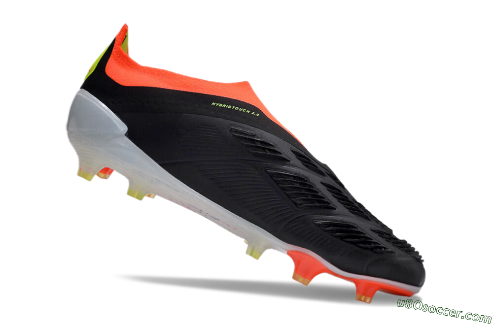 Adidas Predator Accuracy+ FG Firm Ground Soccer Cleats - Black/White/Red 4