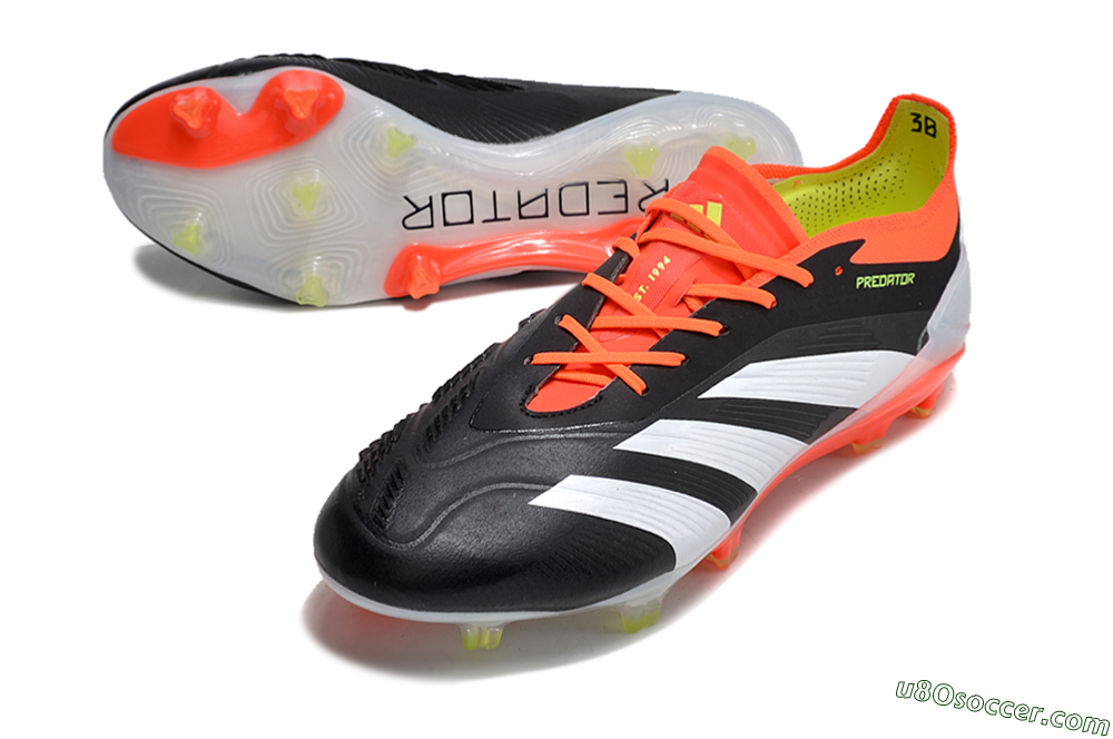 Adidas Predator Accuracy.1 FG Firm Ground Soccer Cleats - Black/White/Red 3