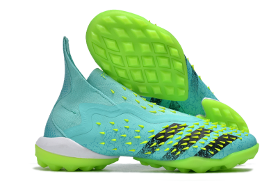 Adidas Predator Freak+ TF Artificial Turf Soccer Shoes - Blue/Black/Yellow