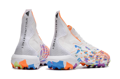 Adidas Predator Freak+ TF Artificial Turf Soccer Shoes - White/Orange/Blue/Purple