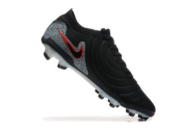Nike Tiempo Legend 10 Elite FG Firm Ground Soccer Cleats - Black/Red/Grey