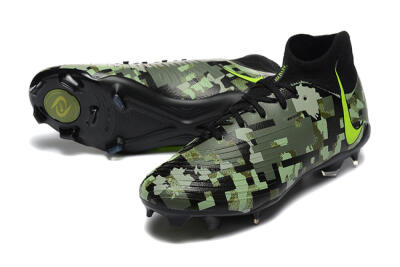 Nike Phantom Luna Elite NU FG Firm Ground Soccer Cleats - Black/Camo/Yellow