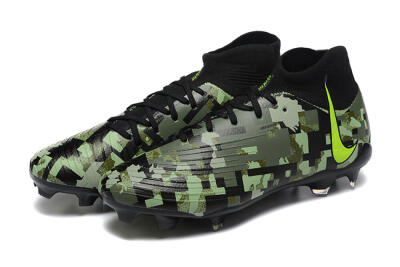 Nike Phantom Luna Elite NU FG Firm Ground Soccer Cleats - Black/Camo/Yellow