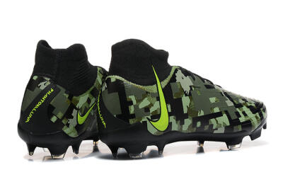 Nike Phantom Luna Elite NU FG Firm Ground Soccer Cleats - Black/Camo/Yellow