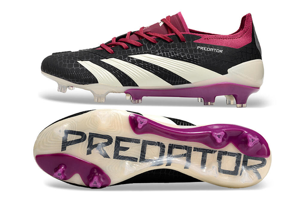 Adidas Predator Accuracy.1 FG Firm Ground Soccer Cleats - Black/White/Purple 0