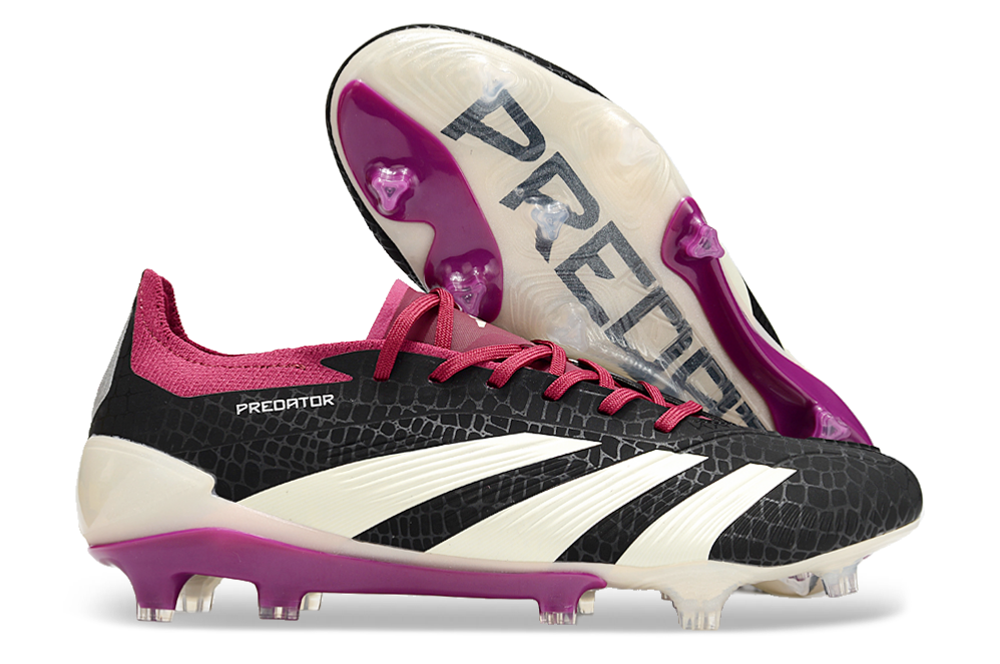 Adidas Predator Accuracy.1 FG Firm Ground Soccer Cleats - Black/White/Purple 1