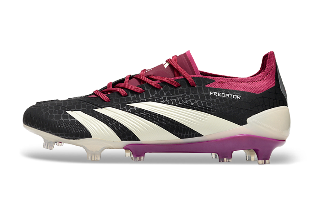 Adidas Predator Accuracy.1 FG Firm Ground Soccer Cleats - Black/White/Purple 2
