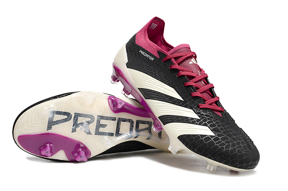 Adidas Predator Accuracy.1 FG Firm Ground Soccer Cleats - Black/White/Purple 3