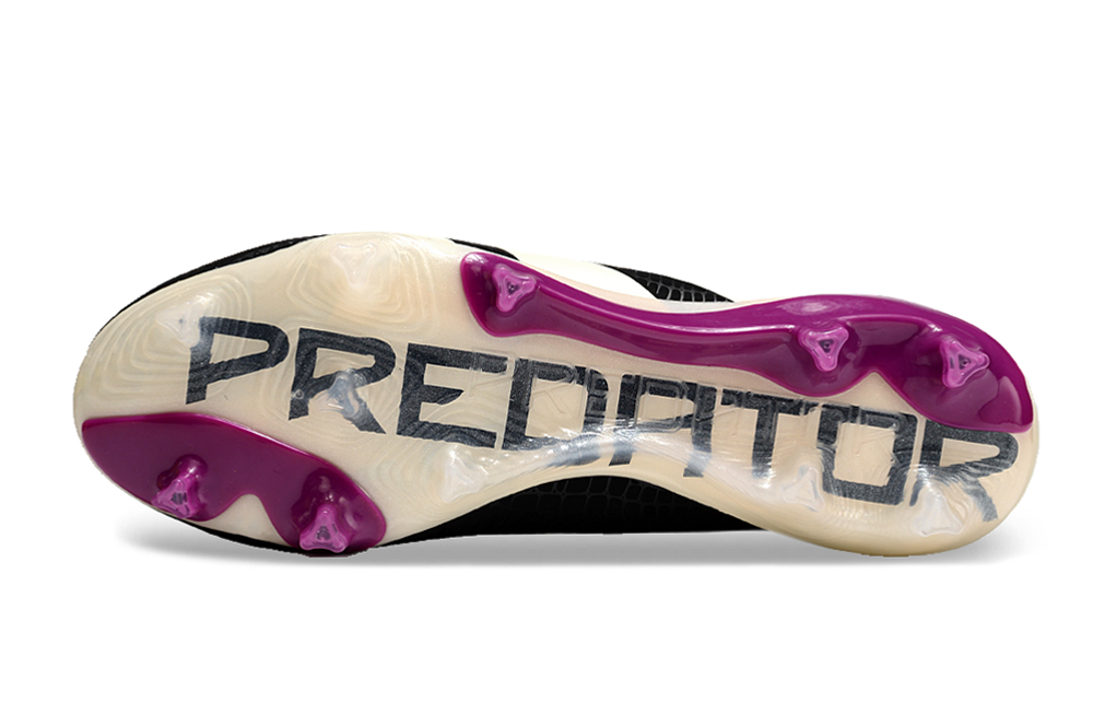 Adidas Predator Accuracy.1 FG Firm Ground Soccer Cleats - Black/White/Purple 6