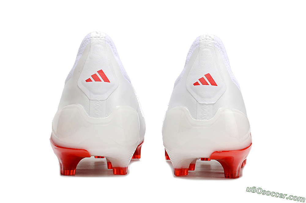 Adidas Predator Accuracy+ FG Firm Ground Soccer Cleats - Beige/White/Red 5