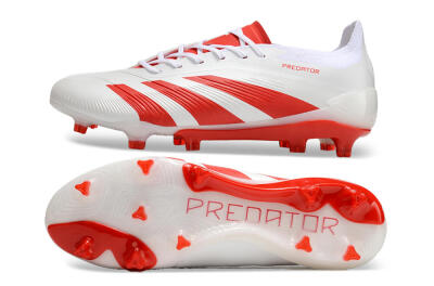 Adidas Predator Accuracy.1 FG Firm Ground Soccer Cleats - Beige/White/Red