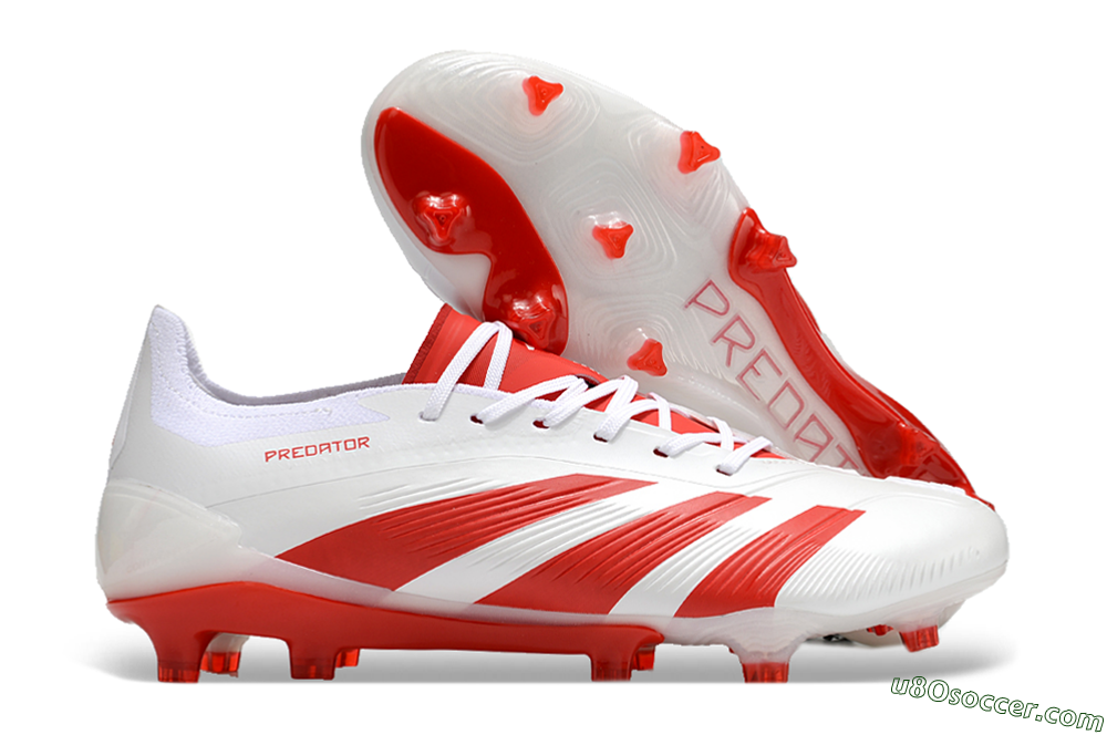 Adidas Predator Accuracy.1 FG Firm Ground Soccer Cleats - Beige/White/Red 1