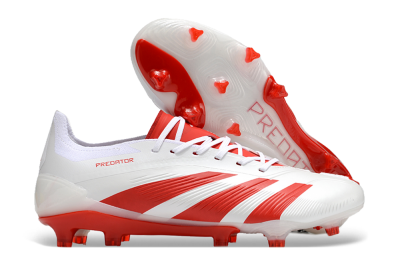Adidas Predator Accuracy.1 FG Firm Ground Soccer Cleats - Beige/White/Red