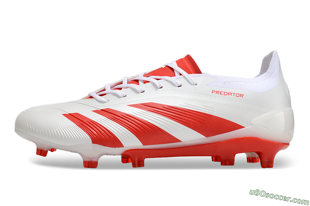 Adidas Predator Accuracy.1 FG Firm Ground Soccer Cleats - Beige/White/Red 2