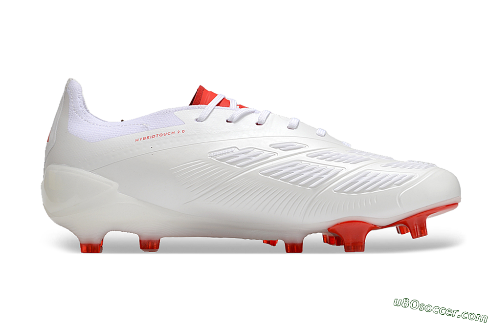 Adidas Predator Accuracy.1 FG Firm Ground Soccer Cleats - Beige/White/Red 7