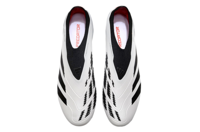 Adidas Predator Accuracy+ FG Firm Ground Soccer Cleats - White/Black/Red